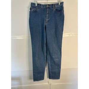 Lauren Jeans Co. High Rise Jeans Classic Fit Denim Blue Size 8